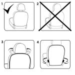 2 Stück Auto-Rückenlehnenschutz für Kinder, Kick-Matte, Autositzbezüge, Auto-Trittmatte, Car Seat Back Cover Protector – Bild 6