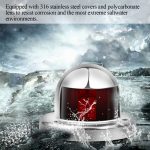 1 Paar Edelstahl LED Navigationslicht rot grün Segelsignal Licht für Marine Boot Yacht Warnlicht, DC 12V – Bild 6