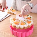 2 PCS Cake Plate Sushi Form Set Kreative herzförmige Sushi Form Gebackene Gelee Pudding Tasse Melaleuca Rice Ball Form – Bild 7