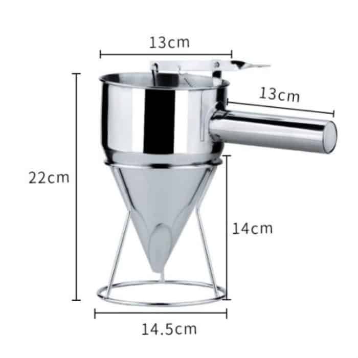 Octopus Balls Tool Fischballtrichter Konischer Trichter mit Regal Schokoladensauce abtropfen lassen – Bild 2