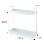 Home Storage Rack Badezimmer schmales Seitenregal, Small (White), Large (White), Small (Black), Large (Black) – Bild 2