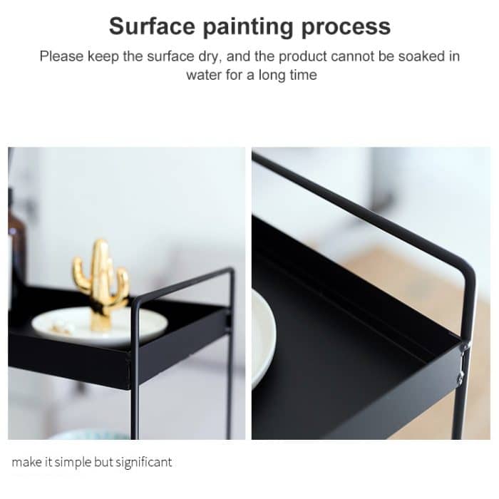 Home Storage Rack Badezimmer schmales Seitenregal, Small (White), Large (White), Small (Black), Large (Black) – Bild 3