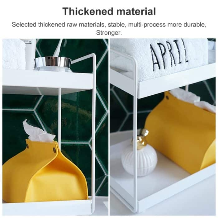 Home Storage Rack Badezimmer schmales Seitenregal, Small (White), Large (White), Small (Black), Large (Black) – Bild 4