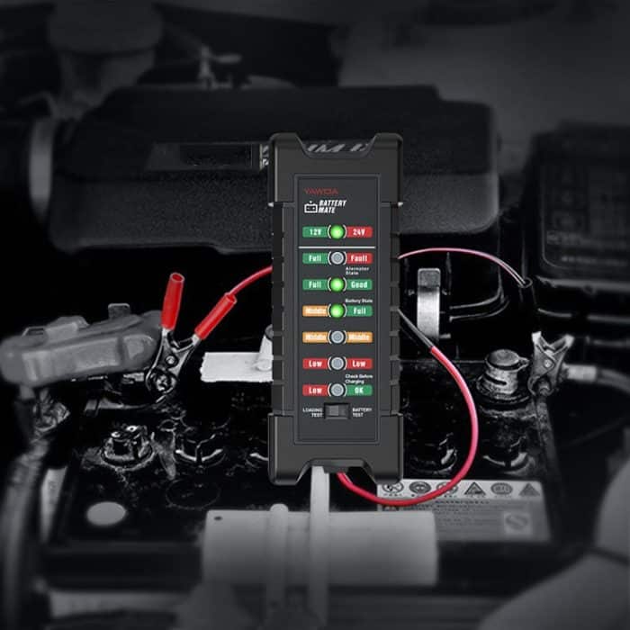 YAWOA BM410 Speicherbatterietester 12V / 24V Lasttest LED Smart Autobatterietester Clip – Bild 7