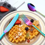 24-in-1-Edelstahlgeschirr, Western-Steakbesteck-Geschenkset, Silver, Golden, Rose Gold, Rainbow Color, Black – Bild 4