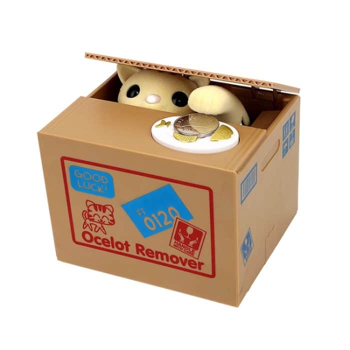 TBD054640301D.jpg Modisches, supersüßes Tier, das Geld stiehlt, kreatives Sparschwein – Bild 1