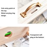 Sparschwein aus Holz mit großem Fassungsvermögen für Kinder, kreatives Desktop-Zubehör – Bild 3