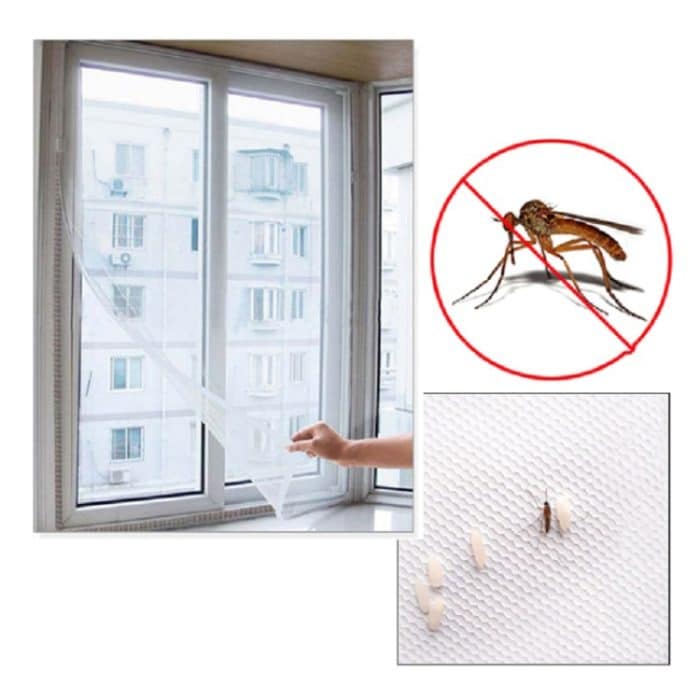 TBD054720901A.jpg DIY Fly Mosquito Bug Mesh Window Screen Selbstklebendes Anti-Moskitonetz, Window Screen 13X15cm, Window Screen 10X12CM, Window Screen 15X20CM – Bild 1