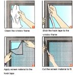 DIY Fly Mosquito Bug Mesh Window Screen Selbstklebendes Anti-Moskitonetz, Window Screen 13X15cm, Window Screen 10X12CM, Window Screen 15X20CM – Bild 7