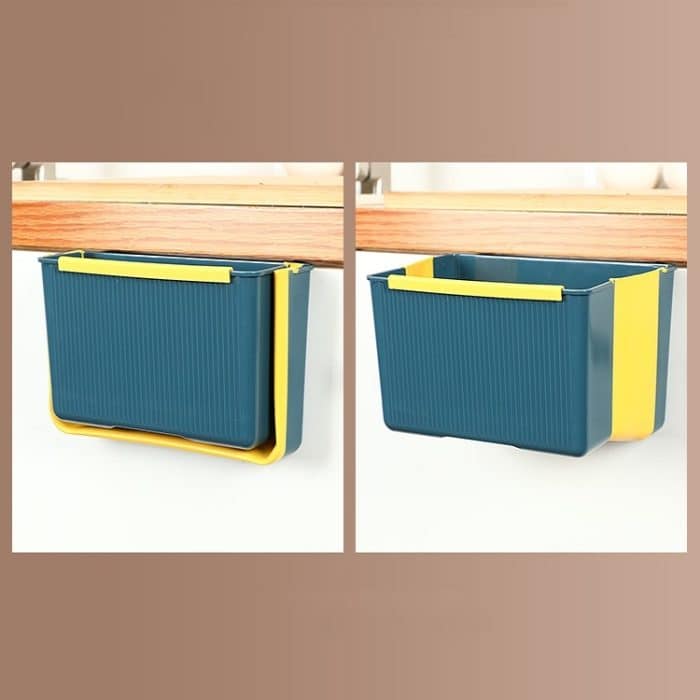 Tragbarer, wandmontierter, faltbarer Mülleimer zum Sortieren der Küche, Wall-Mounted (Blue), Wall-Mounted (Green), Wall-Mounted (Gray), Wall-Mounted (Brown) – Bild 2