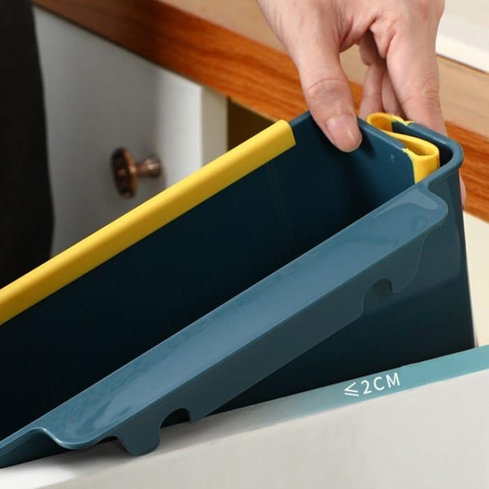 Tragbarer, wandmontierter, faltbarer Mülleimer zum Sortieren der Küche, Wall-Mounted (Blue), Wall-Mounted (Green), Wall-Mounted (Gray), Wall-Mounted (Brown) – Bild 3