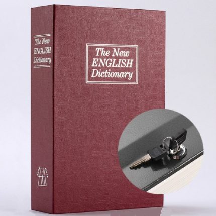 Simulation eines englischen Wörterbuchs, sicheres Sparschwein, kreative Bücherregal-Dekoration, Trompetenschlüssel-Version, Red, Blue, Black, Coffee