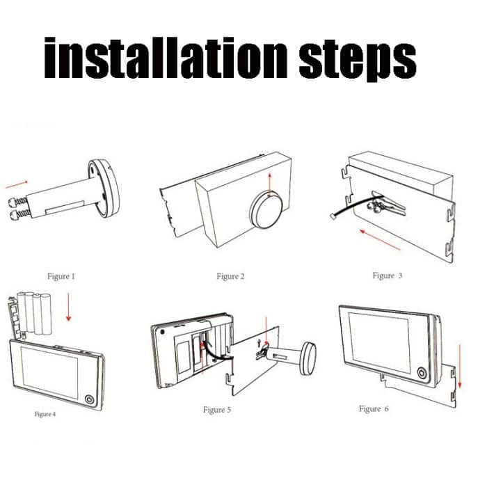 SF520A 2,0 Millionen Pixel Drahtlose intelligente Video-Türklingel gegen Diebstahl mit 3,5-Zoll-Bildschirm – Bild 7