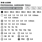 60 in 1 S2 Handy Notebook Computer Demontagewerkzeug Reparatur Kreuzschlitzschraubendreher, 60 in 1 (Black) – Bild 10