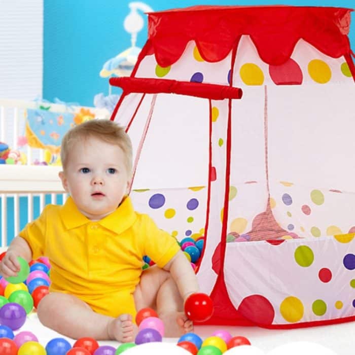 Faltbares sechseckiges Zelt-Spielhaus für Kinder im Innenbereich – Bild 4