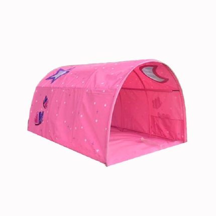 Kinderheimbett-Krabbeltunnel-Spielhauszelt, Blue, Pink, Blue with Mosquito Net, Pink with Mosquito Net