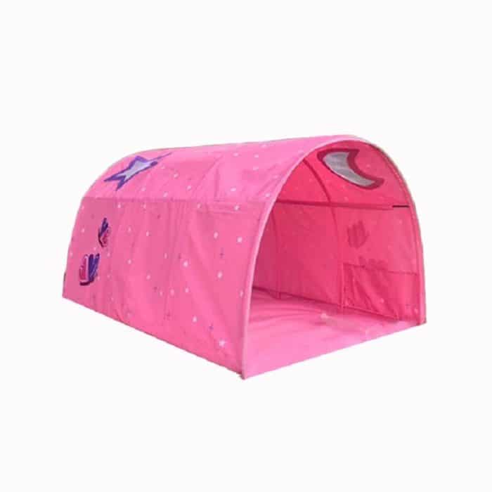 Kinderheimbett-Krabbeltunnel-Spielhauszelt, Blue, Pink, Blue with Mosquito Net, Pink with Mosquito Net – Bild 2
