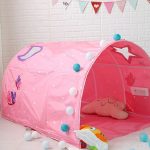 Kinderheimbett-Krabbeltunnel-Spielhauszelt, Blue, Pink, Blue with Mosquito Net, Pink with Mosquito Net – Bild 4