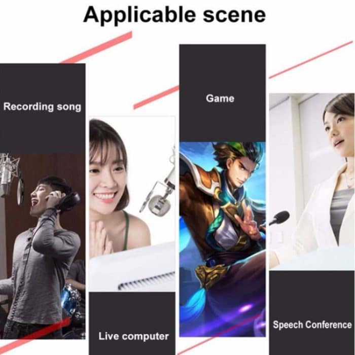 V8 Soundkartenset Dual Handy Computer Live Broadcast Universal Soundkarte – Bild 7