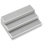 2 PCS Dreischichtiges gestuftes Gewürzlagerregal Home Kitchen Lagerregal