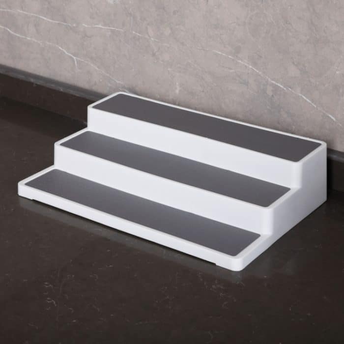 2 PCS Dreischichtiges gestuftes Gewürzlagerregal Home Kitchen Lagerregal – Bild 2