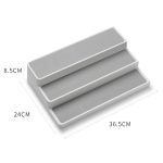 2 PCS Dreischichtiges gestuftes Gewürzlagerregal Home Kitchen Lagerregal – Bild 3