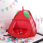 Kinder Indoor Zelt Spielzeug Cartoon Strawberry Type Game House