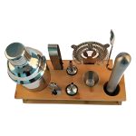 10-in-1 Edelstahl-Shaker-Bambus-Ständer-Set, Schrägmund-Bar, Cocktail-Barkeeper-Werkzeug, 350ml, 550ml, 750ml – Bild 3