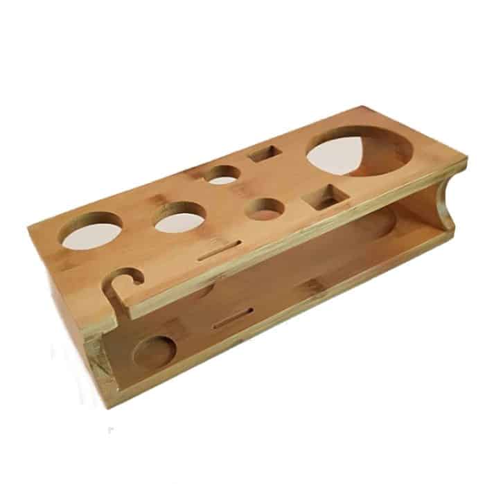 10-in-1 Edelstahl-Shaker-Bambus-Ständer-Set, Schrägmund-Bar, Cocktail-Barkeeper-Werkzeug, 350ml, 550ml, 750ml – Bild 4