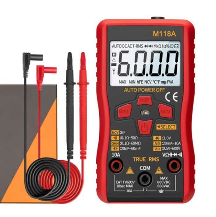 TBD05483979.jpg ANENG M118A Hochpräzises Multimeter mit automatischer Reichweite Multifunktionsinstrumentierung für kleine Elektriker Digitales Universalmessgerät – Bild 1