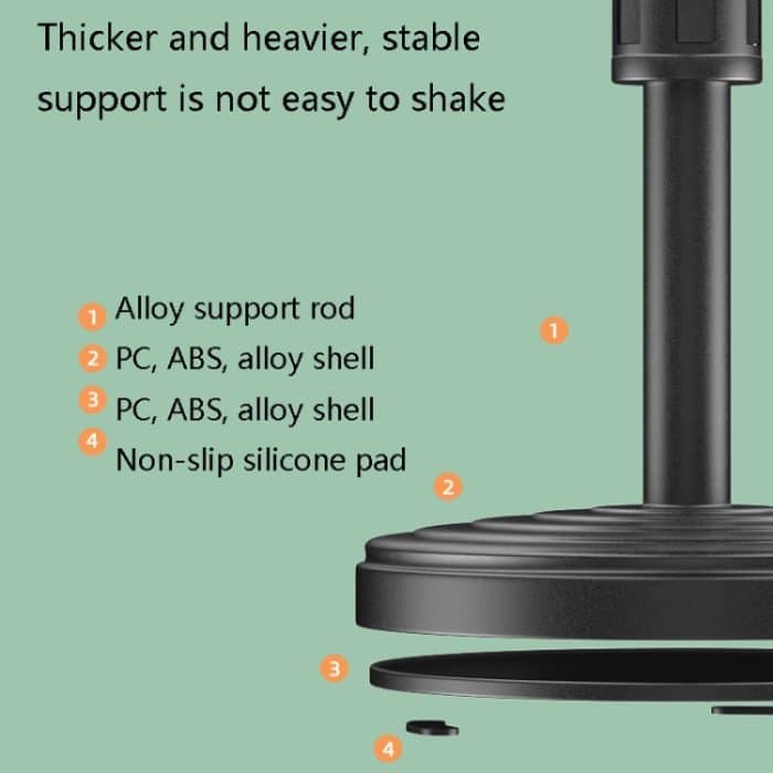 2 PCS Desktop Universal einziehbarer multifunktionaler Handy-Live-Übertragungsständer, Dual Positions, Three Positions, Double Positions With Fill Light, Three Positions With Fill Light – Bild 2