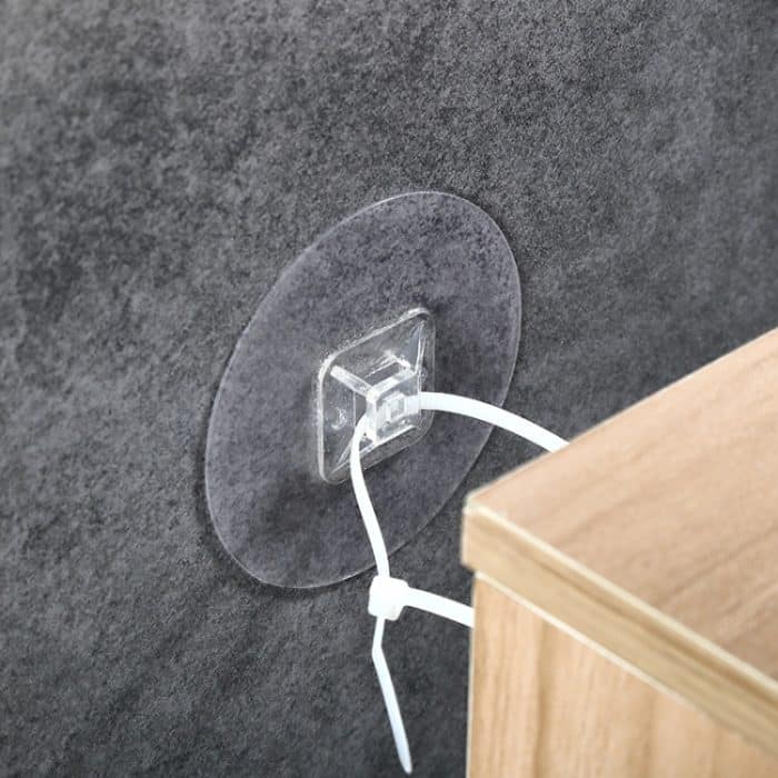 5er Set Kinderschutzschrank Anti-Fall-Anti-Dropping-Befestigung Wandbefestigungslinie Nicht abfärbender Patch, Cabinet Patch – Bild 3