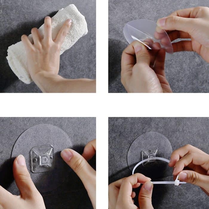 5er Set Kinderschutzschrank Anti-Fall-Anti-Dropping-Befestigung Wandbefestigungslinie Nicht abfärbender Patch, Cabinet Patch – Bild 10