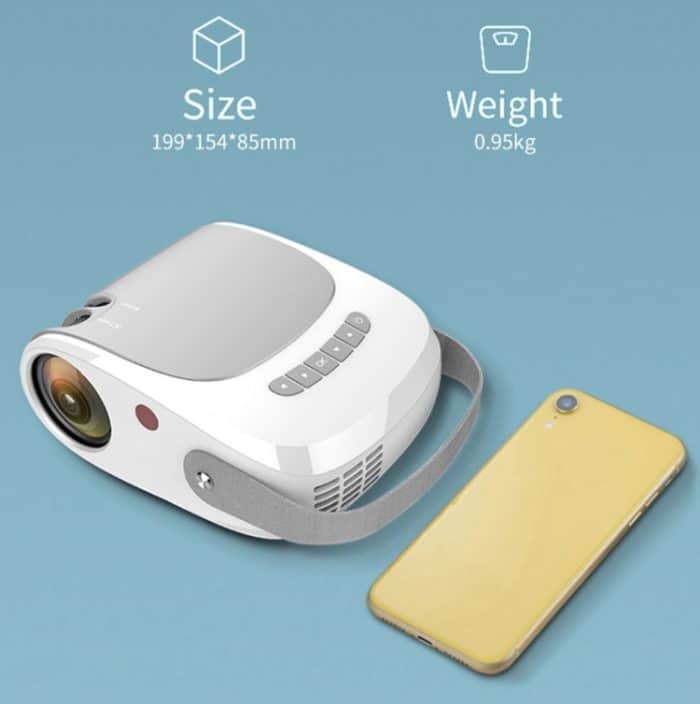 H5 180 ANSI 1280x800 HD-Projektor mit Fernbedienung, Android 8.0, unterstützt HDMI / USB / TF-Karte / AV, Basic Edition, Same Screen Version, Smart Version – Bild 5