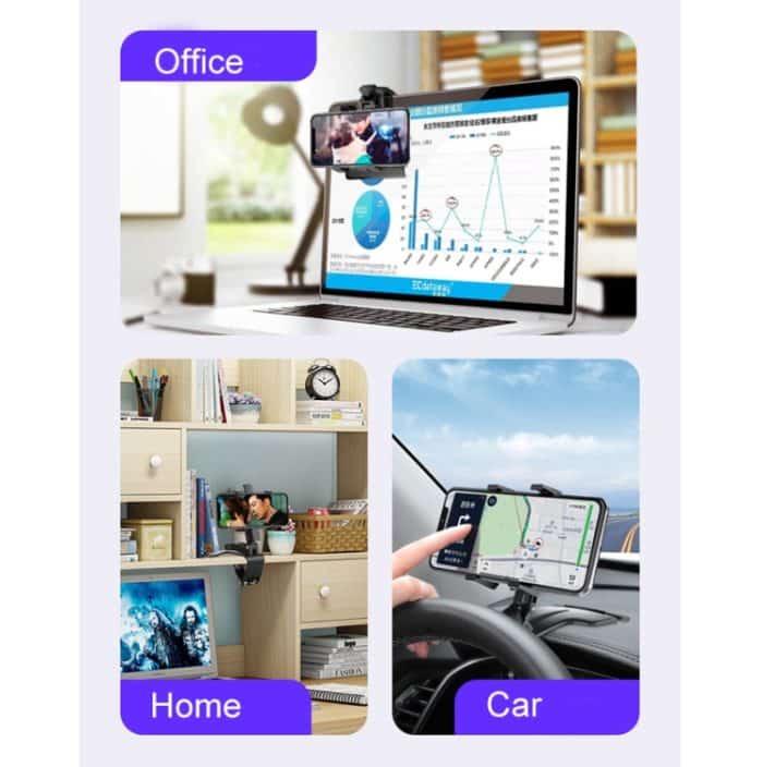 Auto Handyhalter Auto Armaturenbrett Rückspiegel Navigationshalterung mit Stoppschild – Bild 17