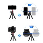 Tragbarer Mini-Desktop-Stativ für Spiegelreflexkameras und Mobiltelefone, Without Head, With Head – Bild 4