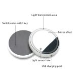 2 PCS Auto LED Luminous Water Coaster Auto Atmosphärenlicht USB Aufladen Rutschfester Untersetzer – Bild 2