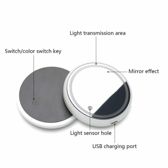 2 PCS Auto LED Luminous Water Coaster Auto Atmosphärenlicht USB Aufladen Rutschfester Untersetzer – Bild 2