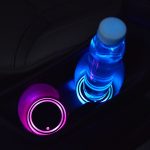2 PCS Auto LED Luminous Water Coaster Auto Atmosphärenlicht USB Aufladen Rutschfester Untersetzer – Bild 10