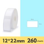 2 Stück Supermarkt-Warenaufkleber, Preisschildpapier, selbstklebendes Thermoetikettenpapier für NIIMBOT D11, White 12x22mm 260 Sheets, White 12x30mm 210 Sheets, White 12x40mm 160 Sheets, White 15x26mm 230 Sheets, White 15x30mm 210 Sheets...