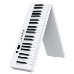 Wersi 88-Tasten faltbare tragbare elektronische Klaviertastatur für Anfänger zum Üben des Klaviers, CN-Stecker, USB White, USB Black