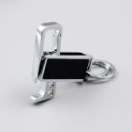 CS-012 3 Stück Litecher Muster Leder Doppelring Korkenzieher Keychain – Bild 2