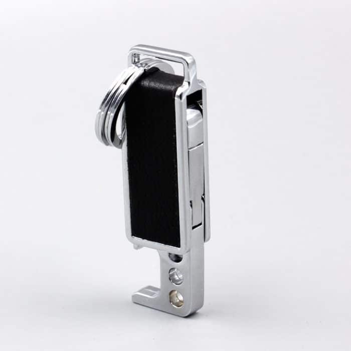 CS-012 3 Stück Litecher Muster Leder Doppelring Korkenzieher Keychain – Bild 3