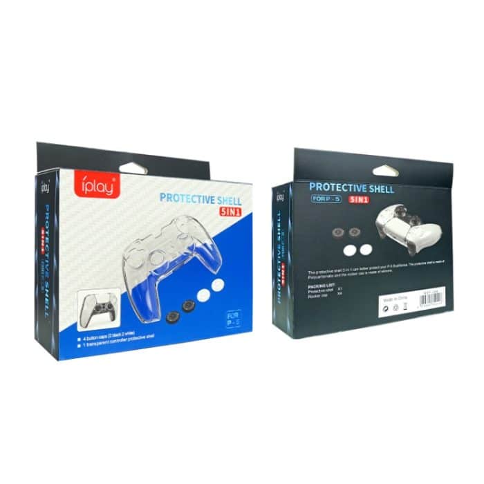 KJH PS5-002 Game Controller Crystal Shell Wireless Controller Schutzhülle Cover PC Transparente schützende Hartschale für PS5 – Bild 7