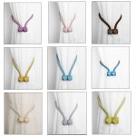 CK-17 4 Stück Magic Cube einfacher Vorhang mit Magnetschnalle, kostenlose Installation, Vorhanggurt – Bild 2