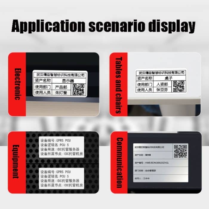 Druckpapier Dumb Silver Paper Plane Equipment Fixed Asset Label für NIIMBOT B50W, 15x20mm White, 30x18mm White, 38x60mm White, 40x15mm White, 40x20mm White, 40x80mm White, 50x20mm White, 50x25mm White, 50x30mm White, 50x70mm White, 50x100mmWhite... – Bild 4