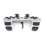Wired Gamepad Dual Motor Vibration Silber Kraftstoffeinspritzung Gamepad für PS2 geeignet – Bild 5
