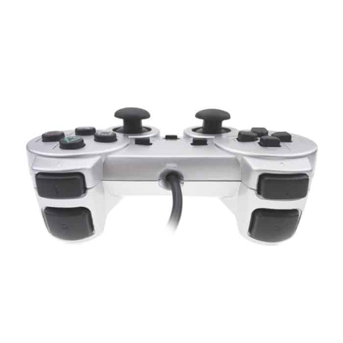 Wired Gamepad Dual Motor Vibration Silber Kraftstoffeinspritzung Gamepad für PS2 geeignet – Bild 5