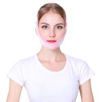 Verbesserte Version für Männer und Frauen, Gesichtslifting-Verband, V-Gesicht, Doppelkinn, formende Gesichtsmaske, 098 Pink Yellow, 098 Pink White, 074 Skin Tone, 076 M Size, 076 L Size, 090 With Hole, 090 Without Hole, 091 Orange, 072 Pink, 072 White... – Bild 5