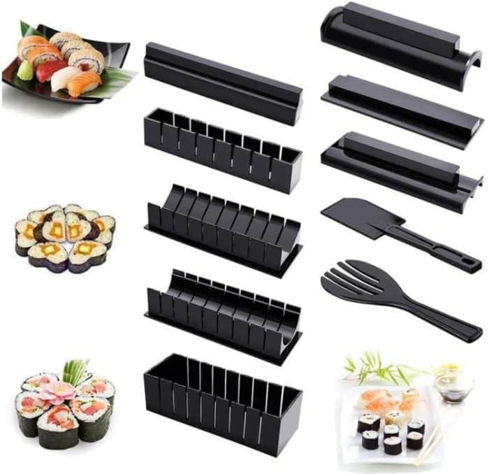 11 in 1 Sushi-Form mit Sushi-Messer Reisballform DIY Home Kreative Sushi-Rolle Set – Bild 2